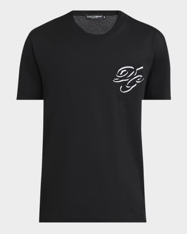 Dolce&Gabbana Men's DG Script Logo Crewneck T-Shirt