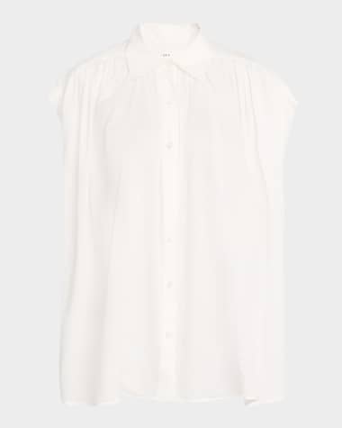A.L.C. Nessa Button-Front Top