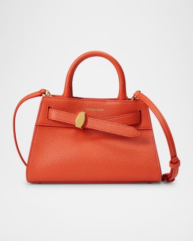 Veronica Beard Dash Mini Buckle Leather Crossbody Bag