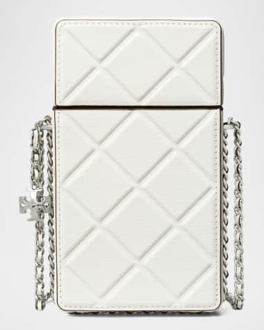Tory Burch Fleming Flap Leather Phone Crossbody Bag