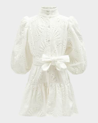 Bardot Junior Girl's Asha Embroidered Shirt Dress, Size 4-14