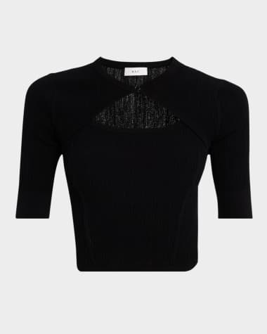 A.L.C. Loma Tie-Back Top with Shrug