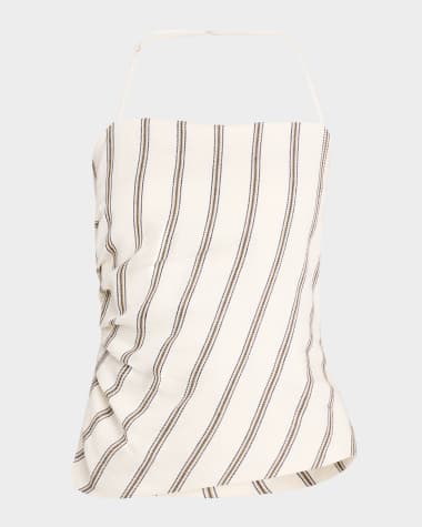 A.L.C. Charlotte Stripe Halter Top