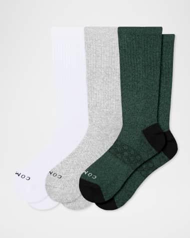 Comrad Men's 3-Pack Cotton Crew Socks