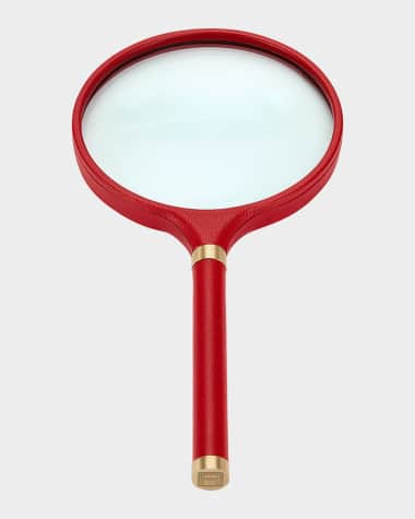 Assouline Archival Leather Magnifying Glass