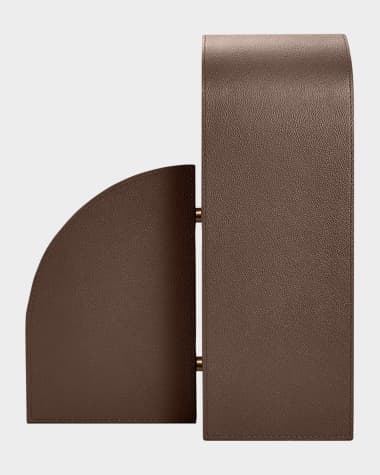 Assouline Cubist R Leather Bookend