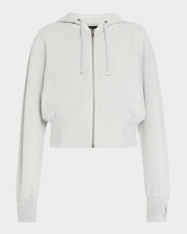 Blanc Noir Allegra Raw-Edge Hoodie