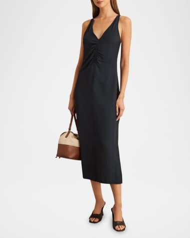 V-Neck Hardware One-Piece Swimsuit