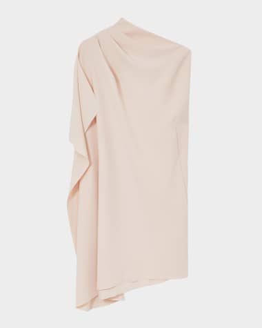 Reiss Ellery Draped High-Low Shift Dress