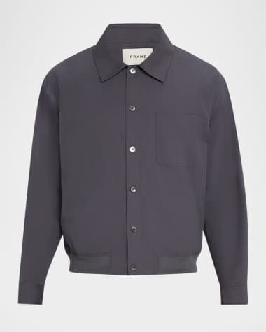 FRAME Men's Cotton Blouson Shirt Jacket