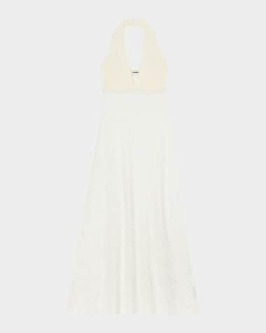 Sandro Angie Floral Lace Midi Dress