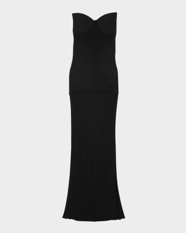 Sandro Pamela Strapless Knit Maxi Dress