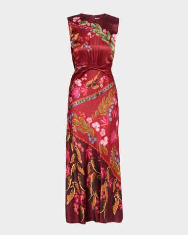 white christmas dresses Pure Silk Midi Dresses Long Sleeve Button Down Silk Shirt Dress main image 1