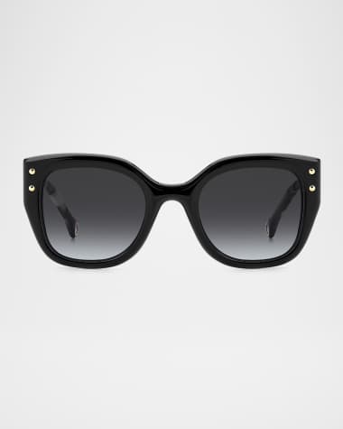 Carolina Herrera HER312 Logo-Print Square Acetate Sunglasses