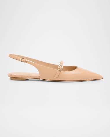 Stuart Weitzman Emilia Mary Jane Slingback Ballerina Flats