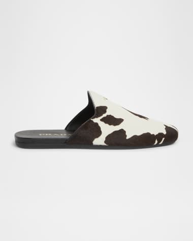 Prada Pony Hair Flat Mules