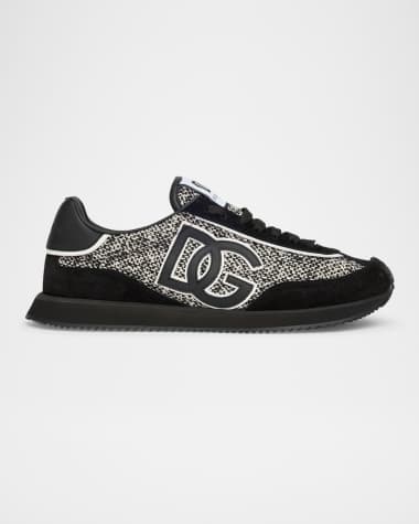 Dolce&Gabbana Men's Suede and Wool Runner Sneakers