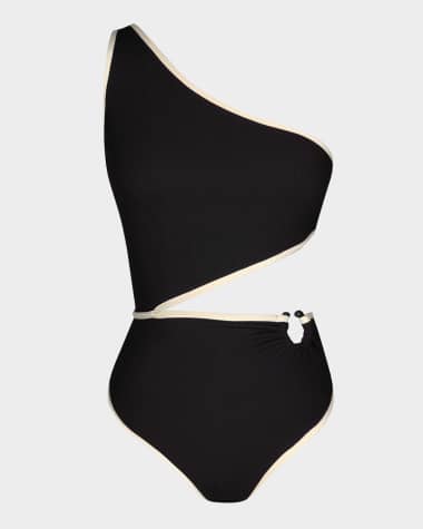 Johanna Ortiz Del Mar Asymmetric Cutout One-Piece Swimsuit