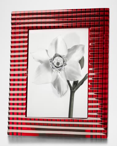 Baccarat Eye Red Crystal Frame, 5" x 7"