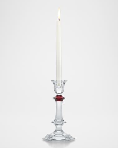 Baccarat Harcourt Red Crystal Candlestick