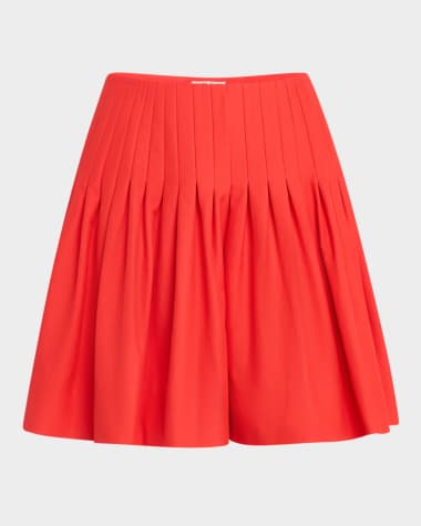 Amir Taghi Willow Pleated Flare Shorts