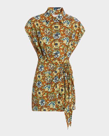 Apiece Apart San Vito Organic Cotton Voile Mini Dress
