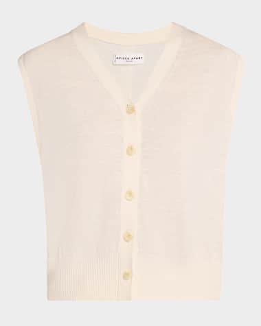 Apiece Apart Organic Linen-Cotton Knit Vest