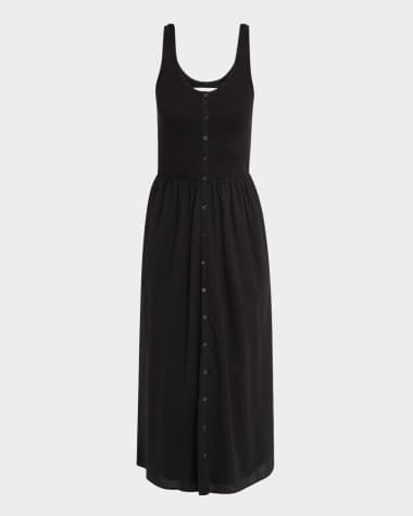Xirena Fenix Sleeveless Mixed Media Midi Dress