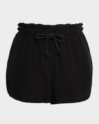 Xirena Starla Drawstring Cotton Gauze Shorts