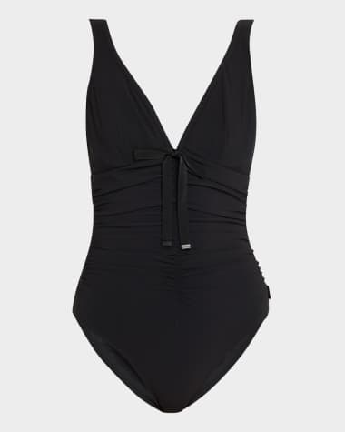 Shan Floating Underwire Tank One-Piece Swimsuit