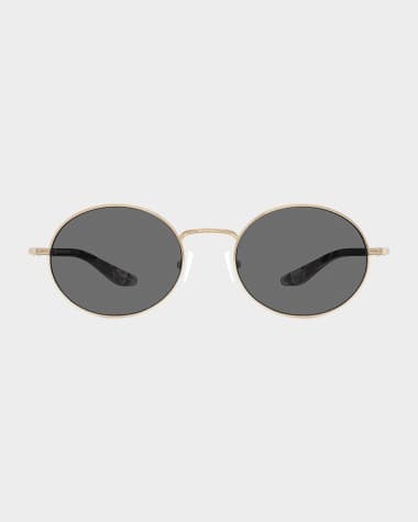 Barton Perreira Anamcara Metal Oval Sunglasses