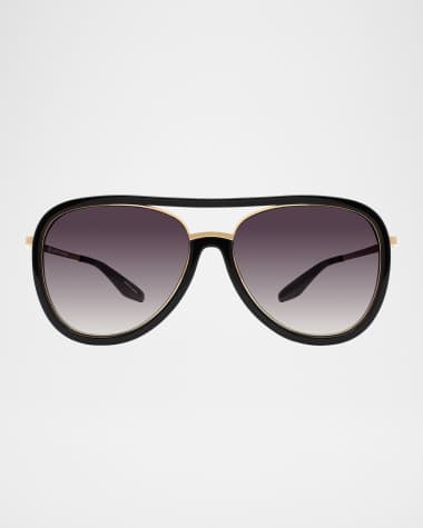 Barton Perreira Fossett Aviator Sunglasses