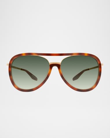 Barton Perreira Fossett Aviator Sunglasses