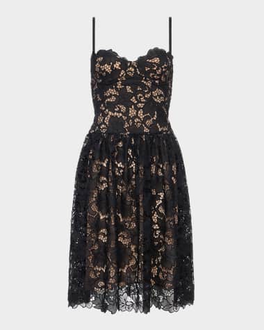 L'Agence Flyn Wire-Cup Midi Dress