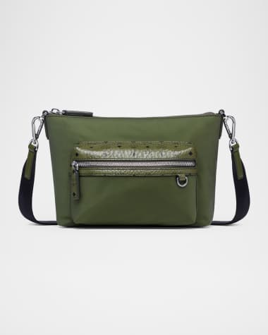 MCM Men's Aren Small Nylon Crossbody Bag