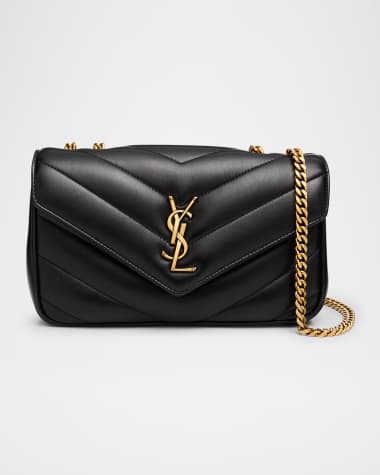 Saint Laurent Loulou Small YSL Shoulder Bag in Quilted Leather