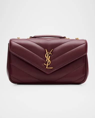 Saint Laurent Loulou Small YSL Shoulder Bag in Quilted Leather