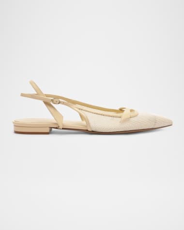 Alexandre Birman Tita Mesh Slingback Flats