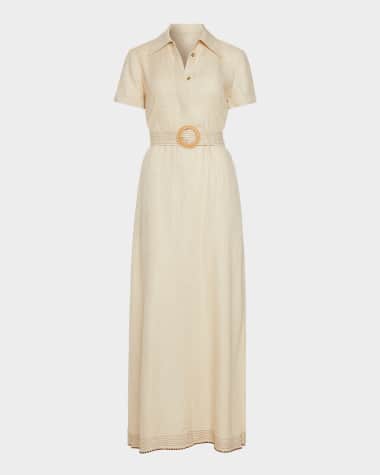 Ramy Brook Melina Belted Maxi Shirtdress