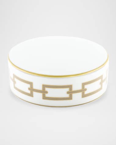 GINORI 1735 Catene Cachemire Round Trinket Box