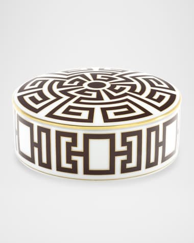 GINORI 1735 Labirinto Ebano Round Trinket Box