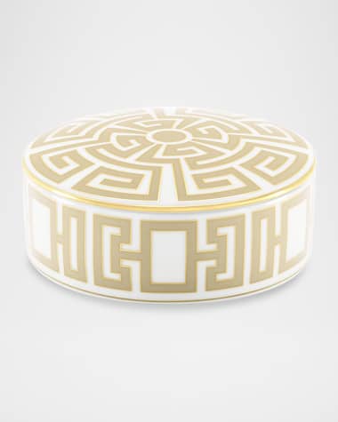 GINORI 1735 Labirinto Cachemire Round Trinket Box
