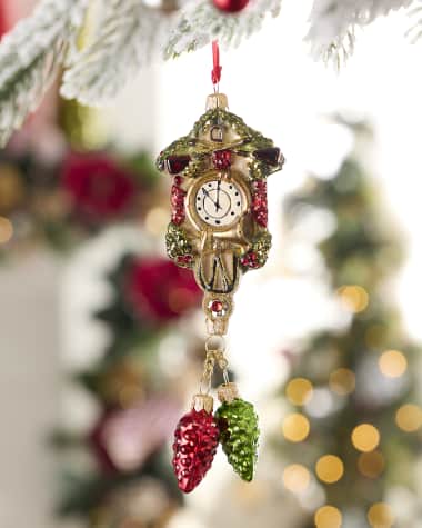 Neiman Marcus Clock Christmas Ornament