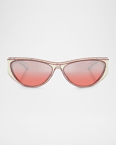 Diesel Men's DL3004U Cat-Eye Sunglasses