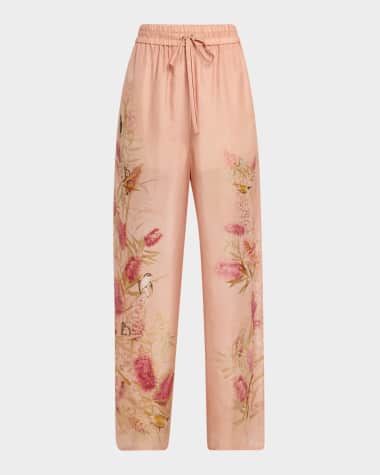Zimmermann Cascadian Relaxed Silk Pants