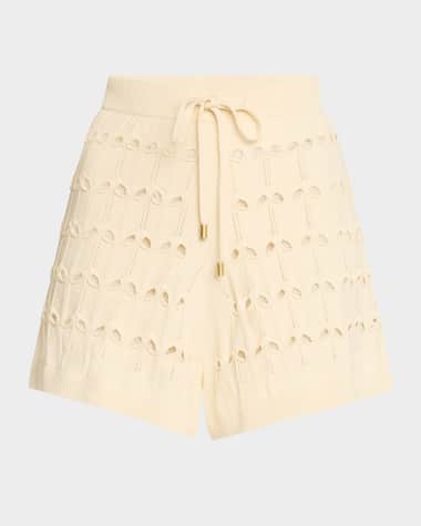 Zimmermann Rhiannon Pointelle Drawstring Shorts