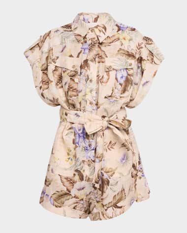 Zimmermann Coco Cuffed Playsuit