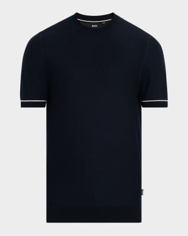 BOSS Men's Gianfranco Short-Sleeve Crewneck Sweater