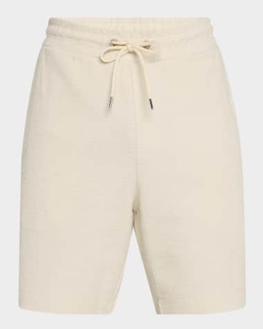BOSS Men's Leoni Textured Cotton Shorts