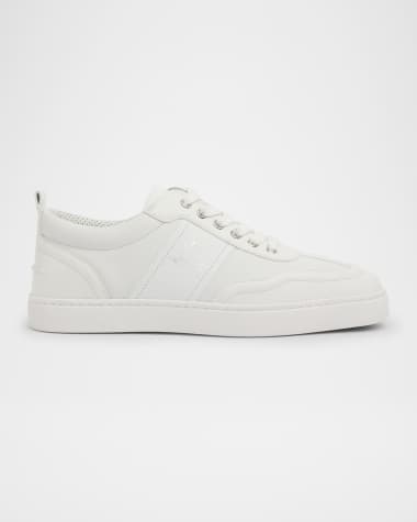 Christian Louboutin Men's Retero Grained Leather Low-Top Sneakers